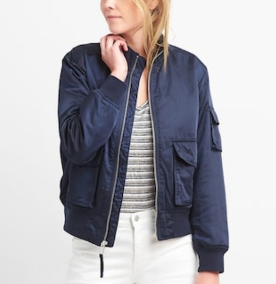 gap nylon bomber jacket